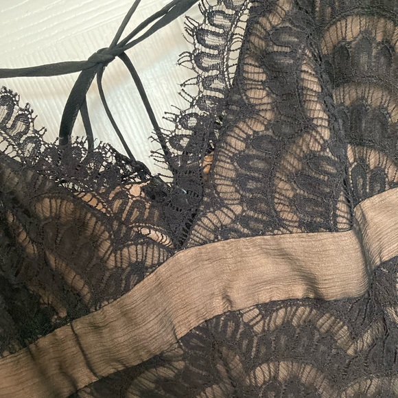 BCBGMAXAZRIA Black Lace Slip Dress Size 4 BCBG Maxazria - Picture 2 of 5